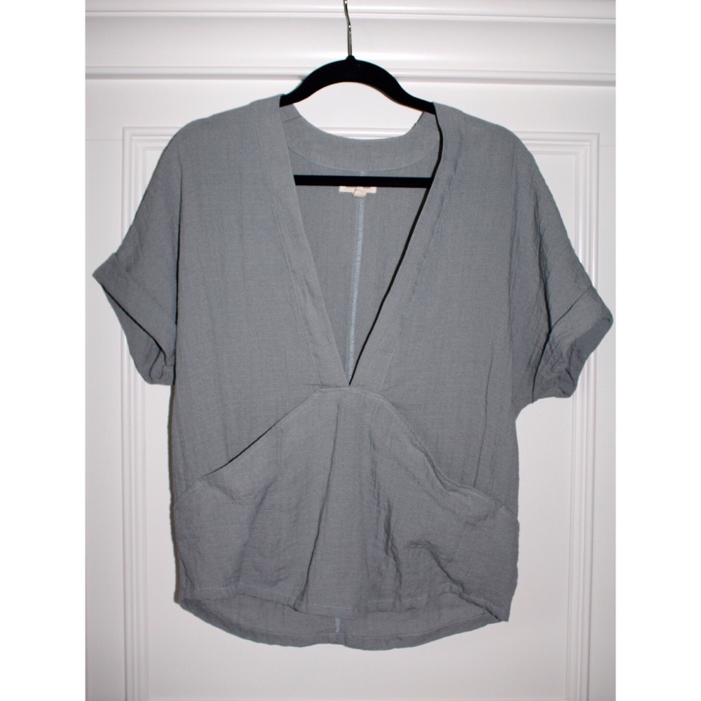 Silence + Noise Green/Gray Short Sleeve